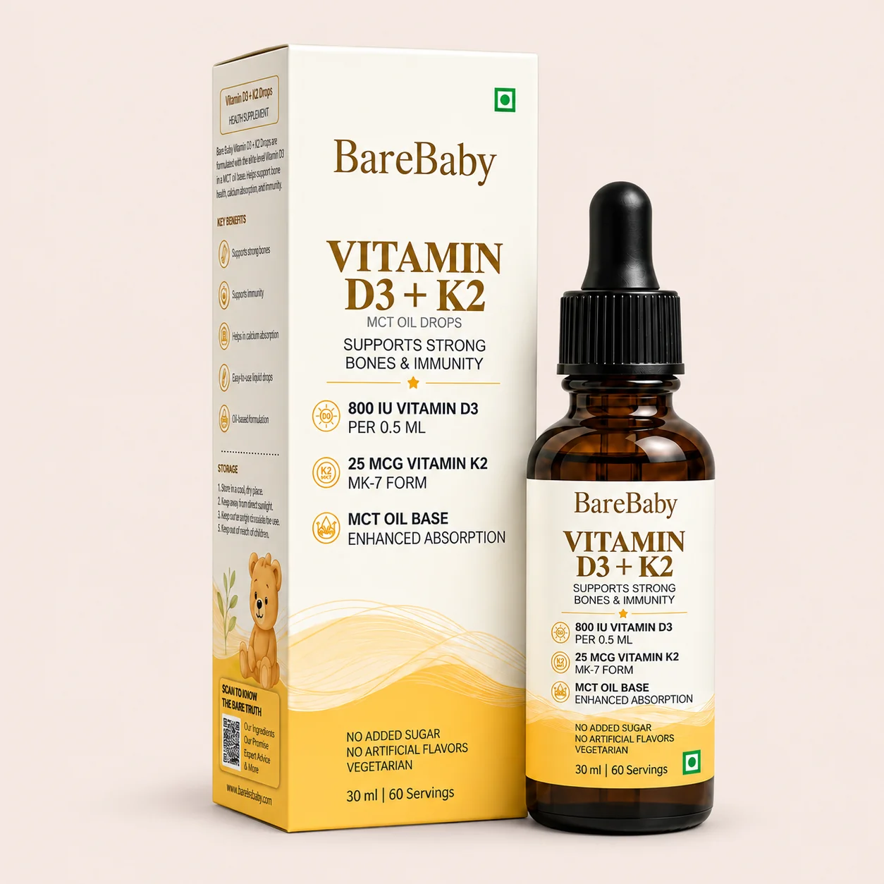 Vitamin D3 + K2 Drops Default Title